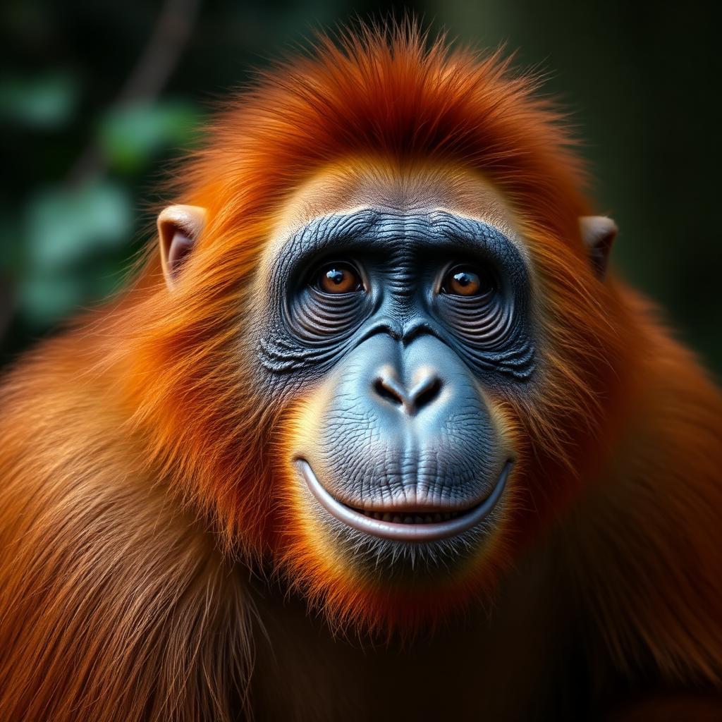 Orang-outan (cousin roux)